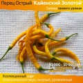 Семена острого перца Кайенский Золотой - коллекционный сорт