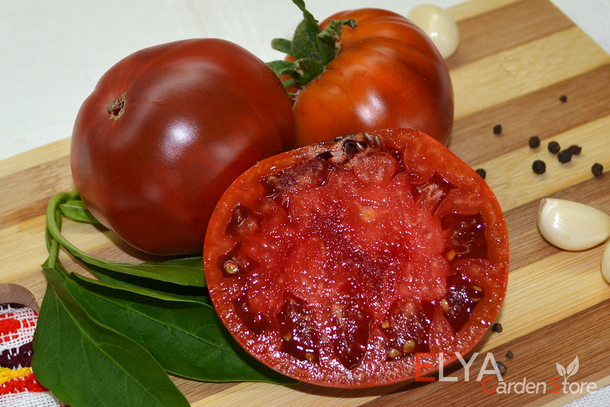 Семена томата Фиолетовый Нуар - великолепный коллекционный сорт, потрясающе вкусный, редкий томат - фото