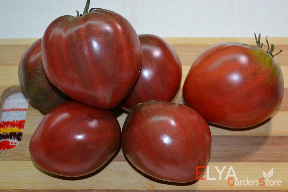 Семена томата Лонгхорн - отличный коллекционный сорт. насыщенный томатный вкус с нотками фруктов, урожайный, приятная консистенция мякоти - фото Elya Garden