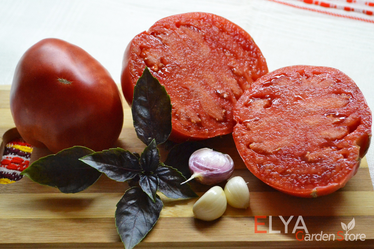 Семена томата Задница Обезьяны - коллекционный сорт, крупноплодный с вкусной мякотью идеальной консистенции - фото магазина Elya Garden