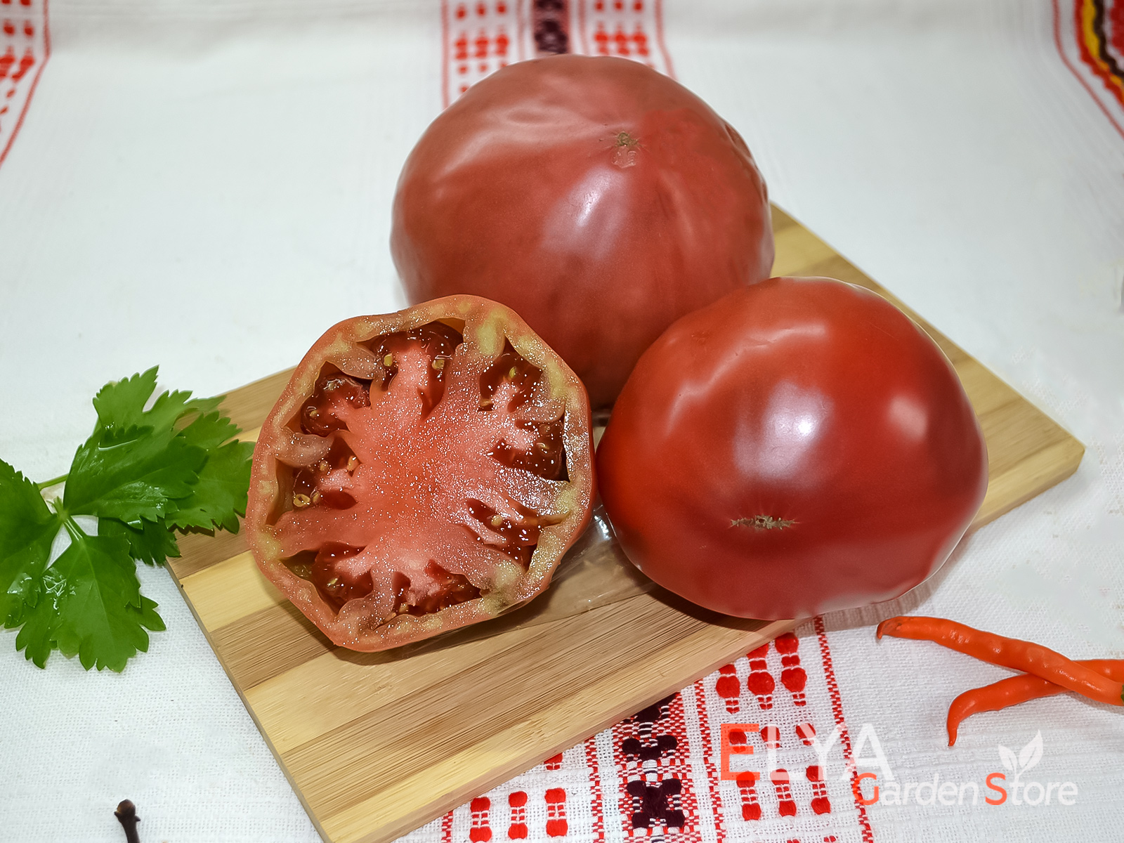 Томат Малиновый от Зузи - вкусный сорт с потрясающей консистенцией, урожайный - фото Elya Garden