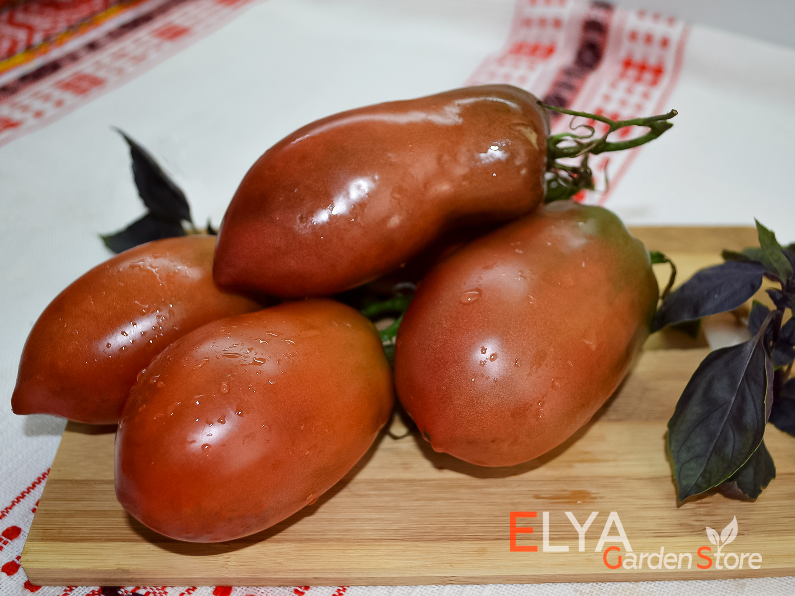 Коллекционный сорт томата Фиолетовая Гордость Весселя - отличный вкус с пряным послевкусием - фото магазина семян Elya Garden 