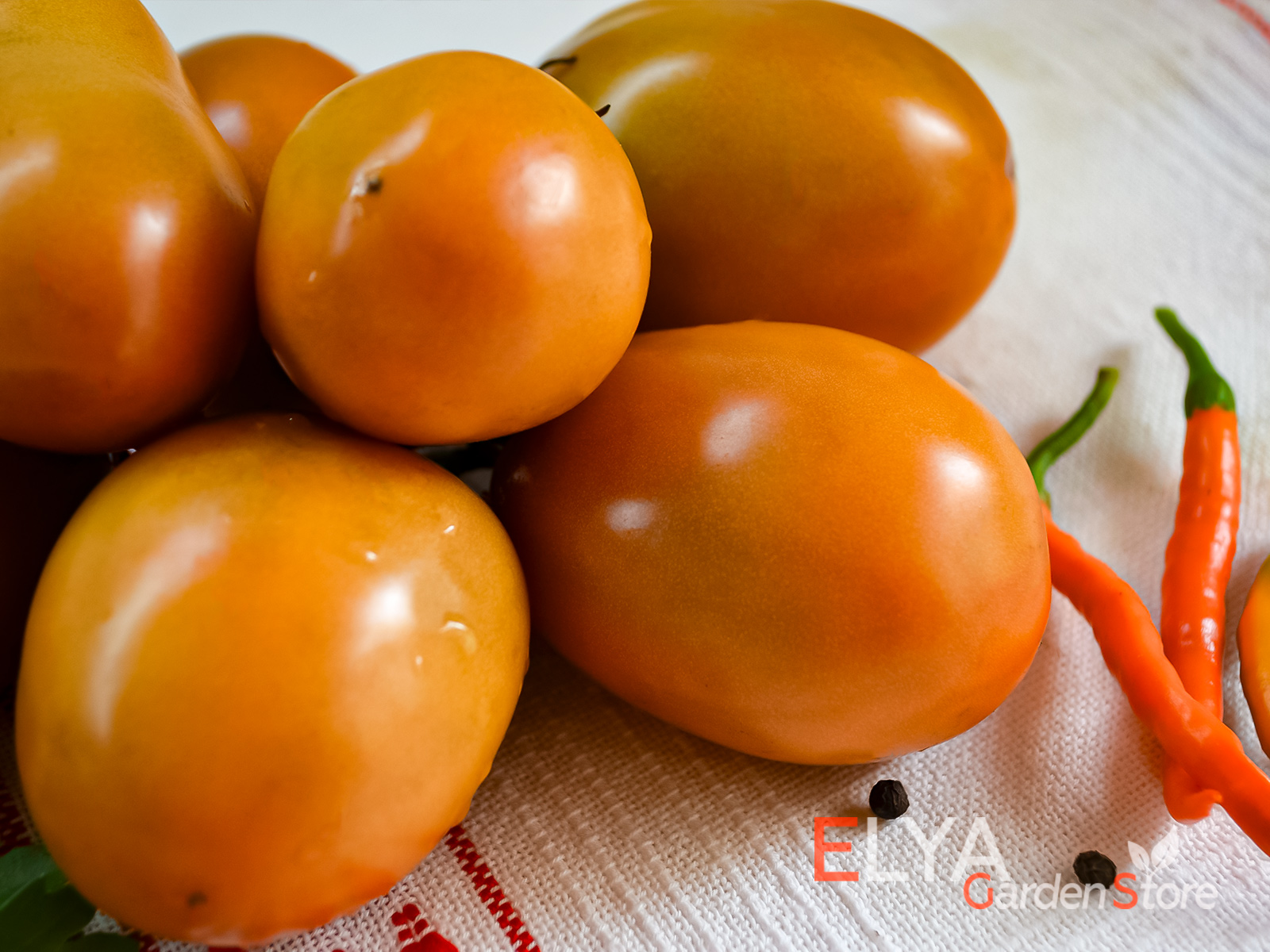 Коллекционный сорт томата Глаз Тигра - высокоурожайный гном с отличным вкусом - фотография